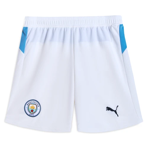 PUMA MCFCREPLICA SS25 Soccer Bottom Manchester City Fan Edition Men's White/Light Blue