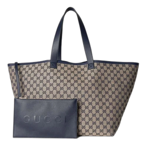 Gucci Totissima Large Tote Bag Beige/Blue