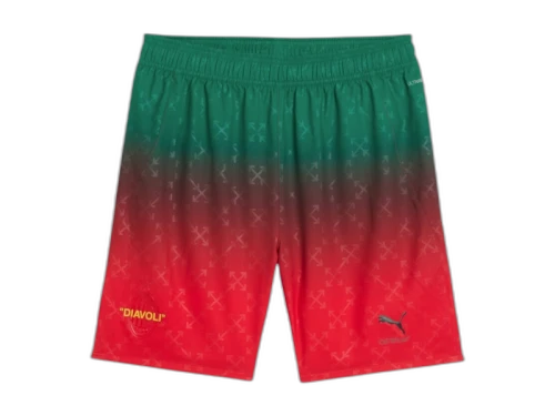 OFF-WHITE x Puma AC Milan Authentic Shorts Red/Black