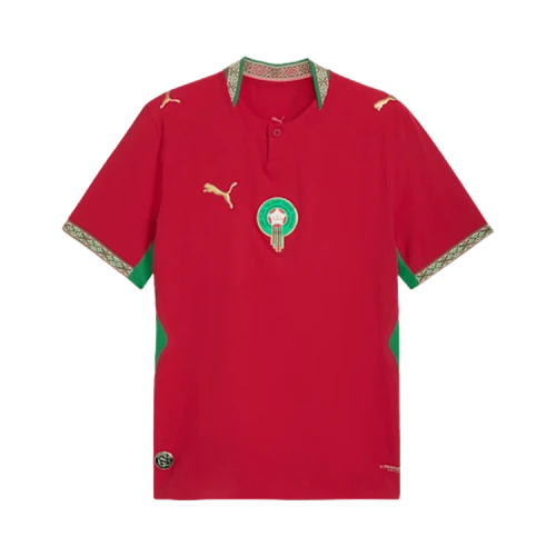 PUMA Morocco 2026 Home Authentic Jersey 'Fast Red Victory Gold'