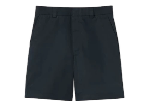 Gucci Double Cotton Twill Web Shorts Dark Blue