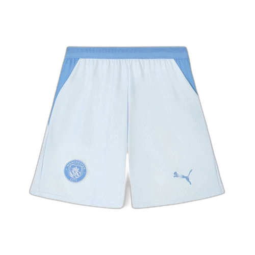 PUMA MCFC Soccer Bottoms Men's Aqua Blue Light Blue Moderate