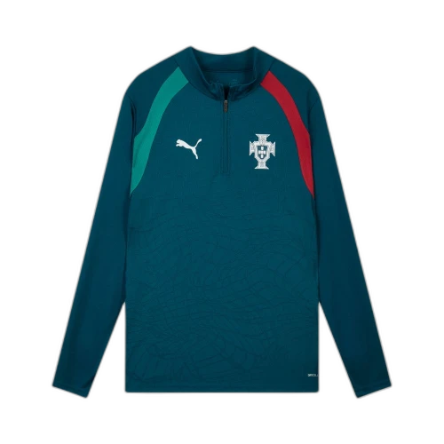 PUMA Portugal Men's Quarter-Zip Soccer Top