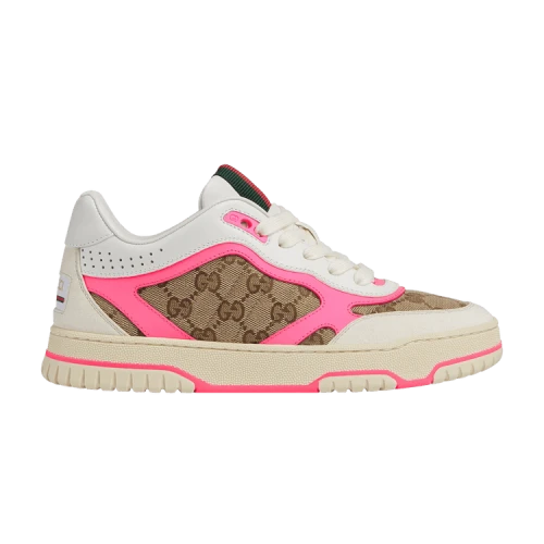 Gucci Re-Web Sneaker 'GG Canvas - Beige Fuchsia' (Women's)