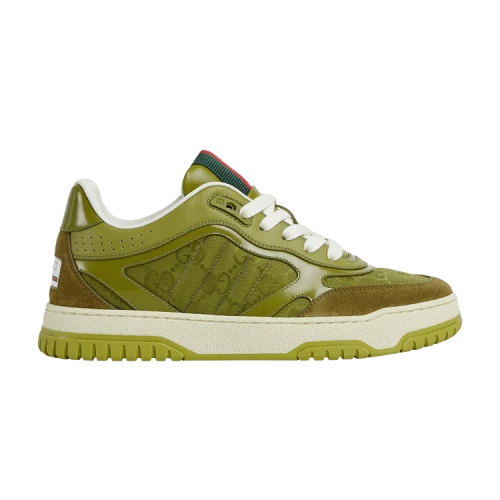 Gucci Re-Web Sneaker 'GG Canvas - Dark Green' (Women's)