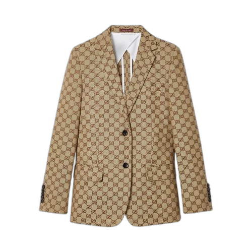 Gucci Canvas Jacket 'Camel/Ebony'