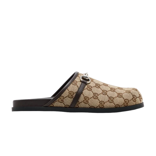 Gucci Mule 'Horsebit - Beige Ebony'