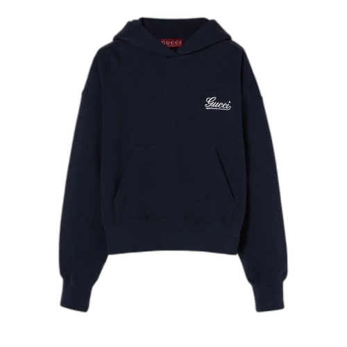 Gucci Jersey Hoodie 'Navy'