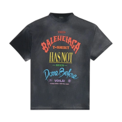 Balenciaga Not Been Done T-Shirt 'Washed Out Black'