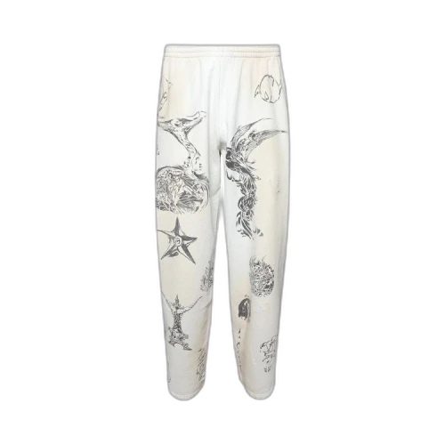 Balenciaga Baggy Sweatpants 'Off White/Black'