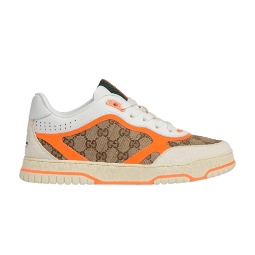 Gucci Re-Web Sneaker 'GG Canvas - Beige Bright Orange'