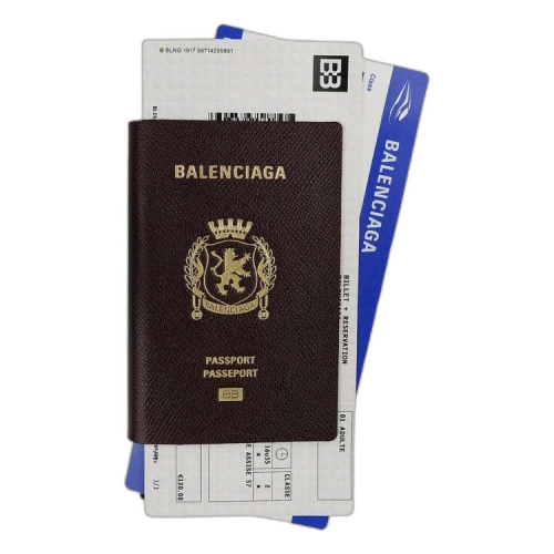 Balenciaga Passport Long Wallet 'Passport Burgundy'