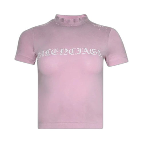 Balenciaga Shrunk T-Shirt 'Light Pink/White'