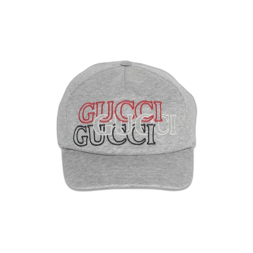 Gucci Baseball Hat 'Melange Grey/Red/White'