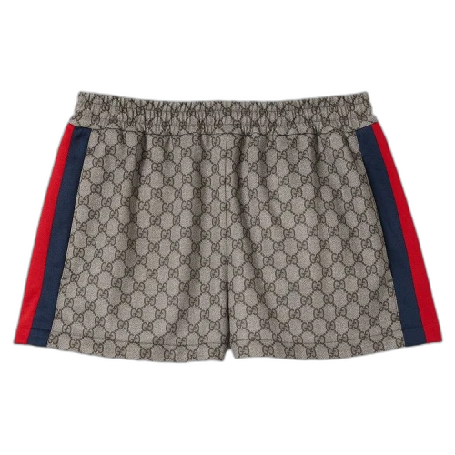 Gucci Technical Jersey Shorts 'Beige/Ebony'