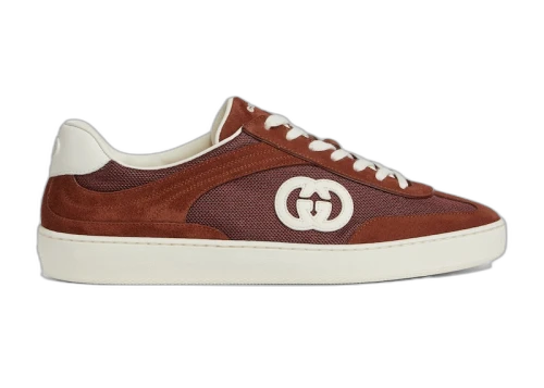 Gucci Interlocking Red White Suede