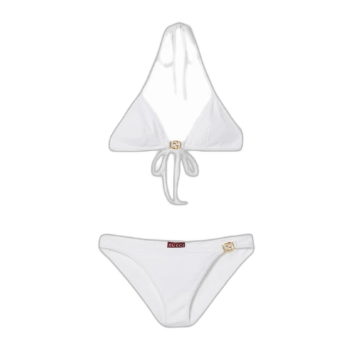Gucci Stretch Jersey Bikini White
