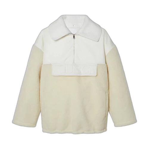 Gucci Wool Blend Fleece Zip Jacket 'White'