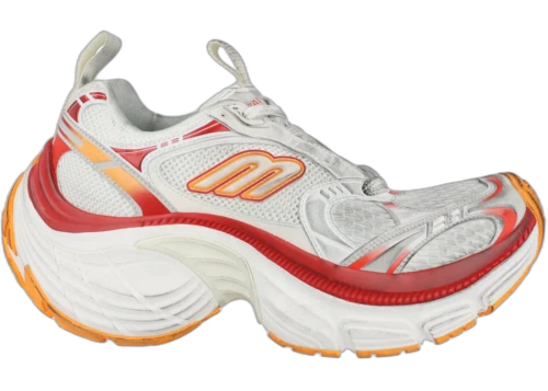 Balenciaga 10XL Low-Top Sneakers White Red Orange (Women's)