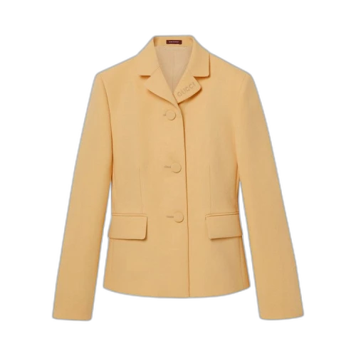 Gucci Light Wool Crepe Jacket 'Granny Cream'