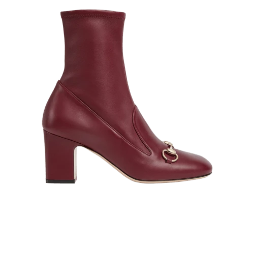 Gucci Horsebit Ankle Bootie 'Rosso Ancora' (Women's)