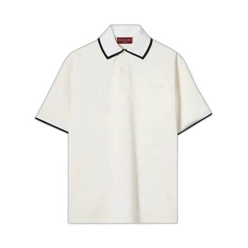 Gucci Piquet Polo Top 'White'