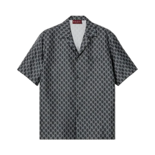 Gucci Monogram Vacation Shirt 'Grey/White'