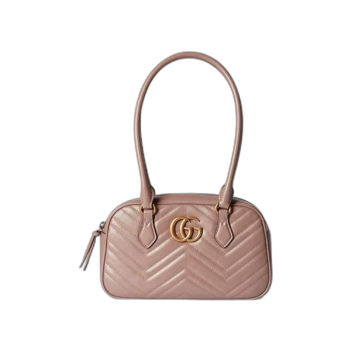 Gucci Marmont Leather Small Top Handle Bag 'Porcelain Rose'