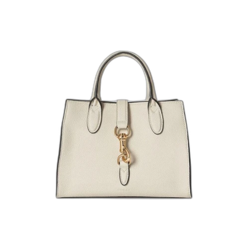 Gucci Small Tote Bag With Hook Closure 'New Ivory'