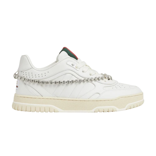 Gucci Re-Web Sneaker 'White Crystal Chain' (Women's)