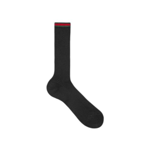 Gucci Web Rib Socks 'Black'