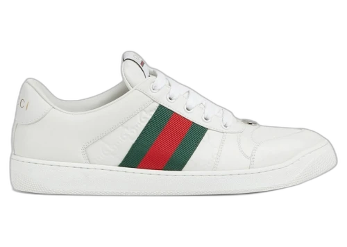 Gucci Screener Distressed GG Embossed White