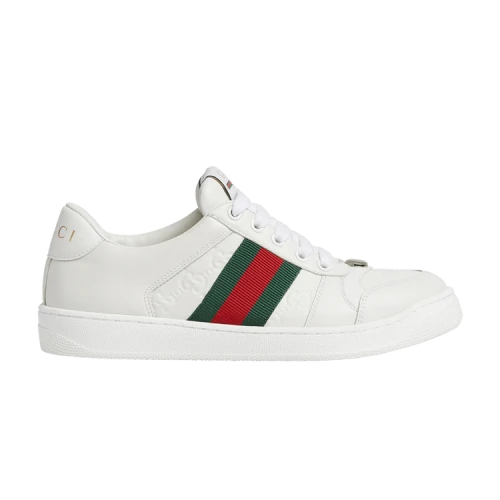 Gucci Screener 'GG Embossed - White Green Red' (Women's)