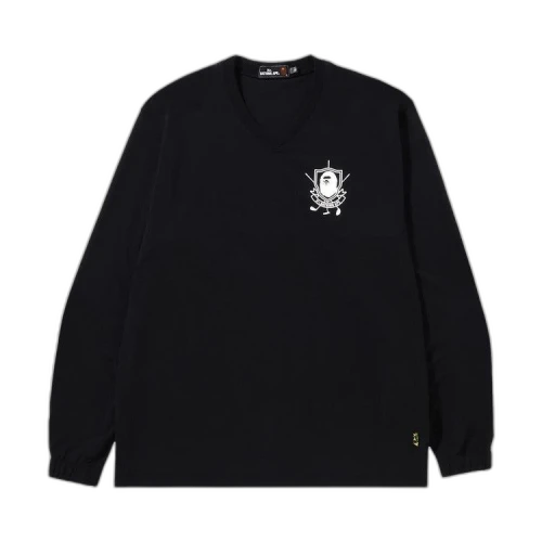 BAPE Mr. Bathing Ape Golf V Neck Pullover Windbreaker 'Black'