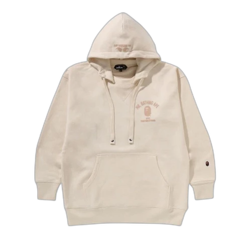 BAPE College Pullover Hoodie 'Ivory'