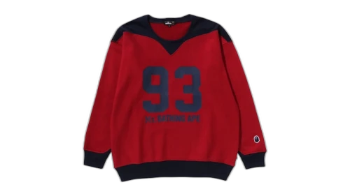 BAPE Pullover Sweatshirt Red