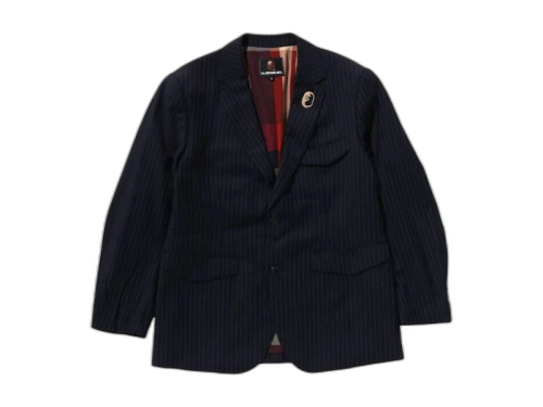 BAPE Stripe Blazer Navy