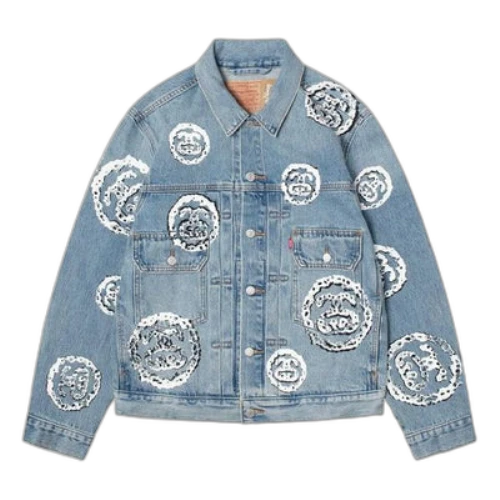 Stussy x Denim Tears Type 2 Jacket 'Light Indigo'