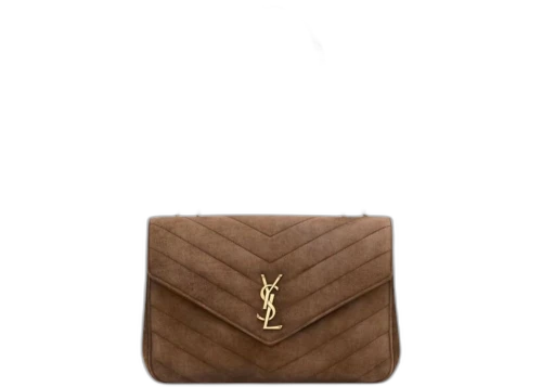 Saint Laurent Loulou Large Brown Coffee