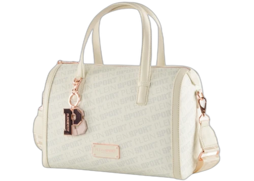 Plein Sport Medium Boston Red Hill Bianco Donna Bag White
