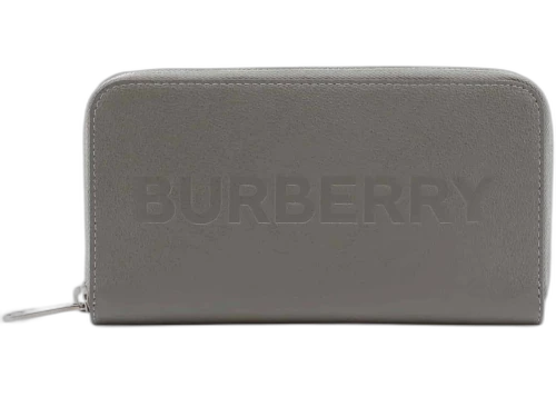 Burberry Porter Leather Flap Continental Long Wallet Grey