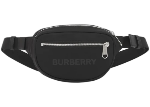 Burberry Logo Print Nylon Cannon Bum Bag Small Black