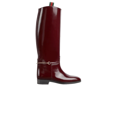 Gucci Slim Horsebit Boot 'Lacquered Cherry' (Women's)