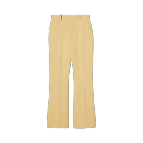 Gucci Wool Crepe Trousers 'Cream'