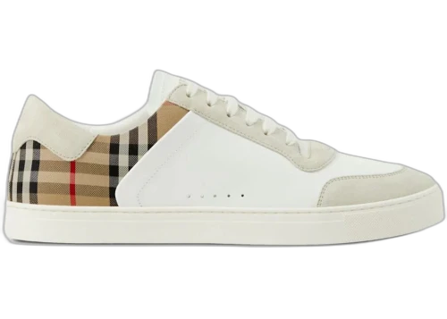Burberry Vintage Check Panelled White Archvie Beige