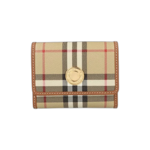 Burberry Lancaster Check Trifold Wallet Archive Beige