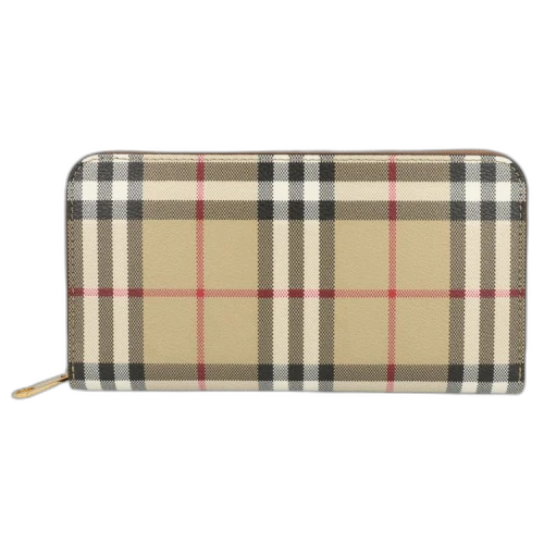 Burberry Check Zip Wallet Vintage Check Briar Brown