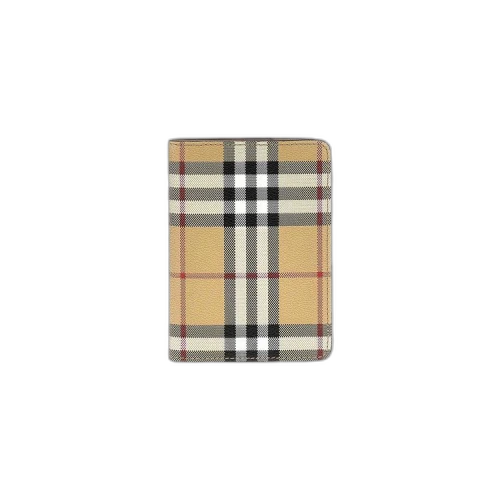 Burberry House Check Passport Holder Archive Beige