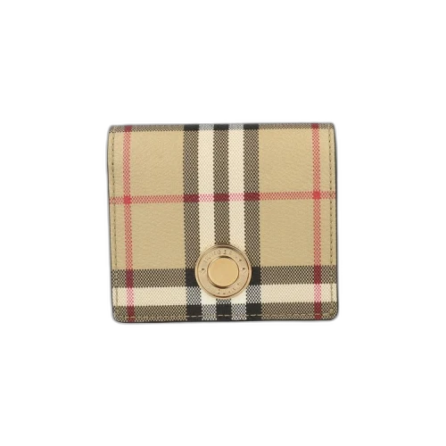 Burberry Small Check Bifold Wallet Archive Beige
