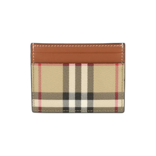 Burberry Sandon Check Card Holder Archive Beige